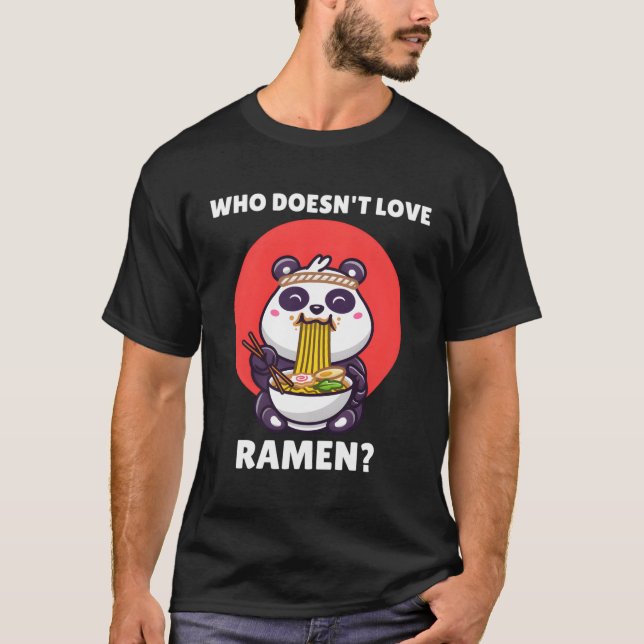 Camiseta Kawaii Panda Que Não Ama Ra Panda (Frente)