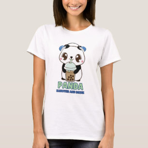 Camiseta Kawaii panda T-Shirt Design
