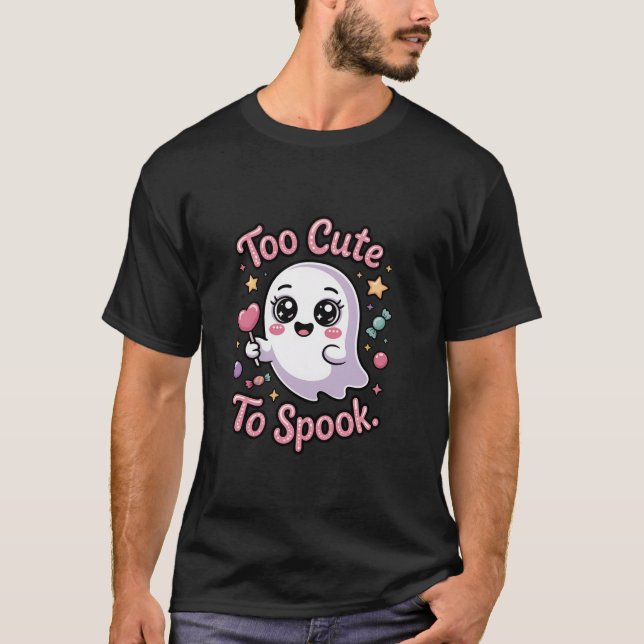 Camiseta Kawaii Pastel Goth Cute Spooky Ghost Halloween  (Frente)