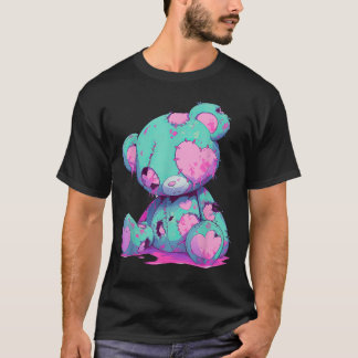 Camiseta Kawaii Pastel Gótico Testemunha Nervosa Zombie Ted