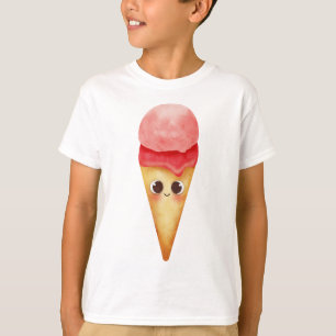 Camiseta Kawaii Pastel Sorvete Cone - Eserto Bonito