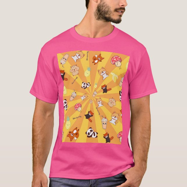Camiseta Kawaii Pattern (Frente)