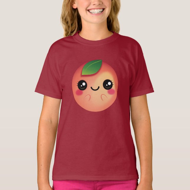 Camiseta Kawaii Peach (Frente)