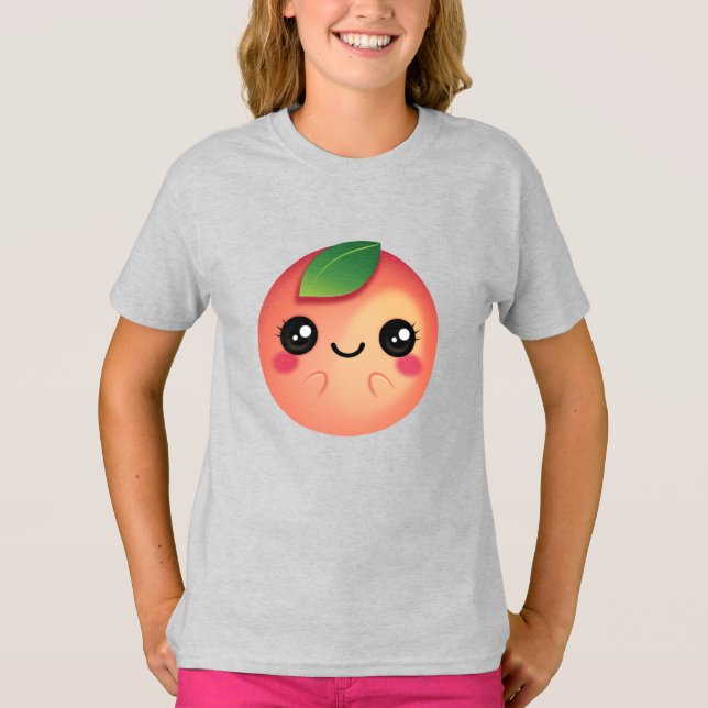 Camiseta Kawaii Peach (Frente)