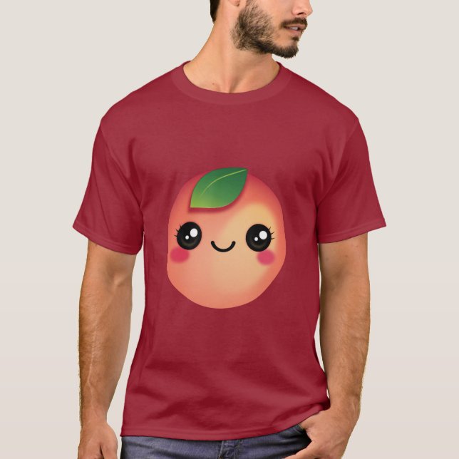 Camiseta Kawaii Peach T-Shirt (Frente)