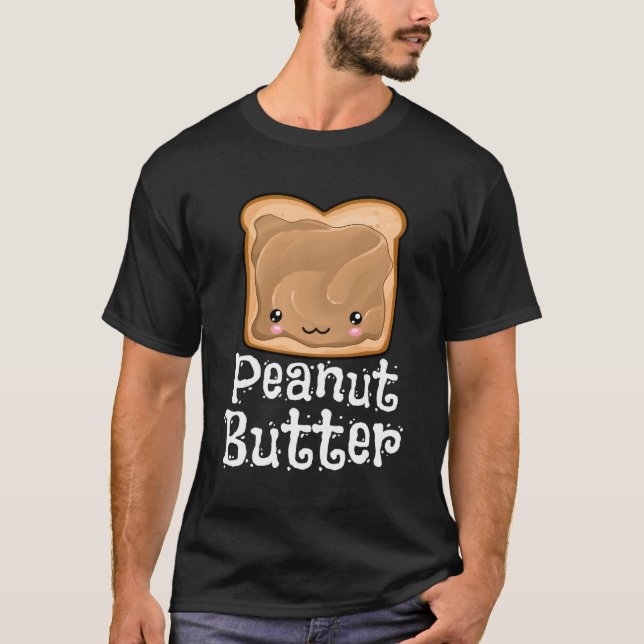 Camiseta Kawaii Peanut Butter Jelly Pbj Halloween Gêmeos (Frente)