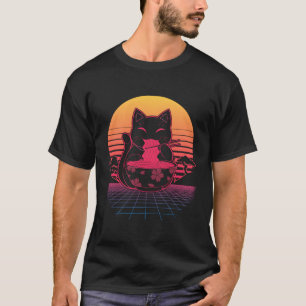 Camiseta Kawaii Ra Neko Cat Noodle Anime Japonês