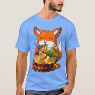 Camiseta Kawaii Ramen Fo, Japonês Neko Noodle Engraçado Ani