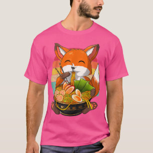 Camiseta Kawaii Ramen Fo, Japonês Neko Noodle Engraçado Ani