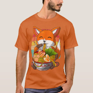Camiseta Kawaii Ramen Fo, Japonês Neko Noodle Engraçado Ani