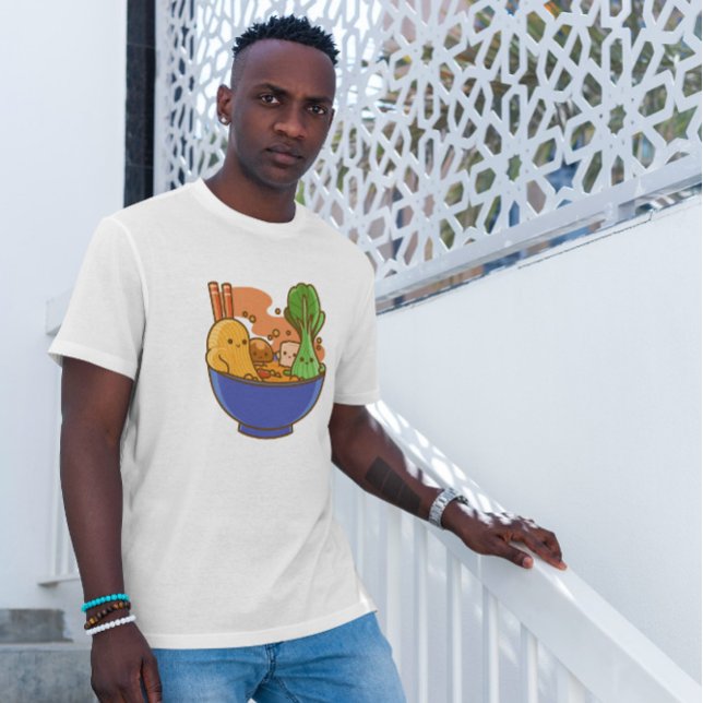 Camiseta Kawaii Ramen Japonês (Criador carregado)