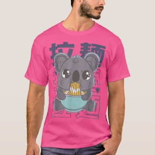 Camiseta Kawaii Ramen Japonês Animes Noodles Cute Koala Noo