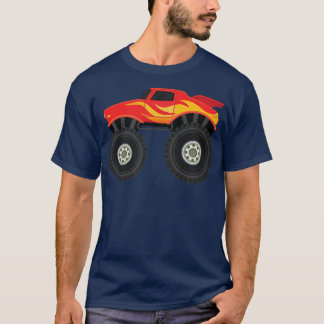Camiseta Kawaii Red Monster Truck Legal Lama de Caminhão