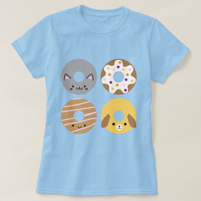 Camiseta Kawaii Rosquinhas (Frente do Design)