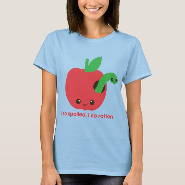 Camiseta Kawaii Rotten Apple (Frente)