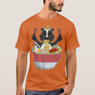 Camiseta Kawaii Skunk Japonês Ramen Noodles I Otaku Anime