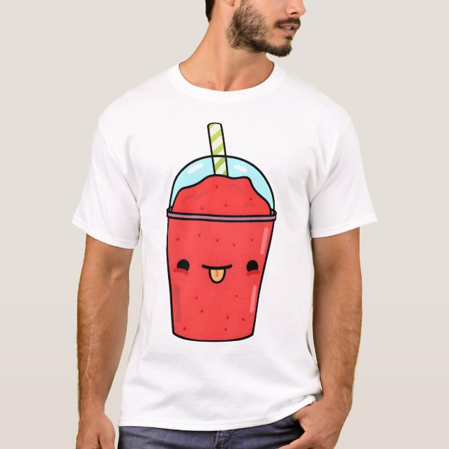 Camiseta Kawaii Slushy Vermelho (Frente)