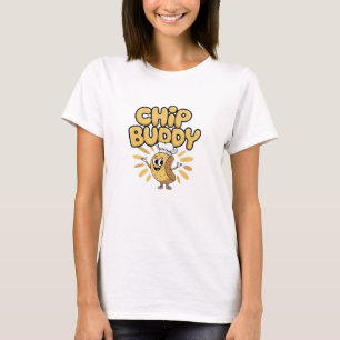 Camiseta Kawaii Snacks: Arte Chip Cuta