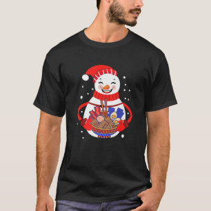 Camiseta Kawaii Snowman Christmas Funny