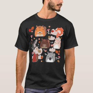 Camiseta Kawaii Squirrels