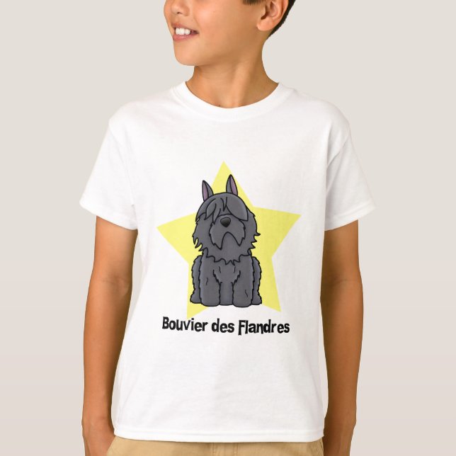 Camiseta Kawaii Star Bouvier des Flandres (Frente)
