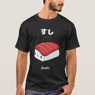 Camiseta Kawaii Sushi Língua Japonesa Para Os Animadores