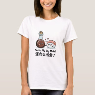Camiseta Kawaii Sushi & Soy Sauce Japão
