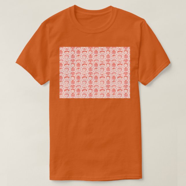 Camiseta Kawaii Sushi Treat (Frente do Design)