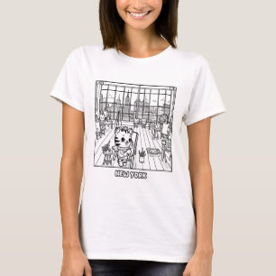 Camiseta Kawaii Tigers em um Art Studio em Nova Iorque