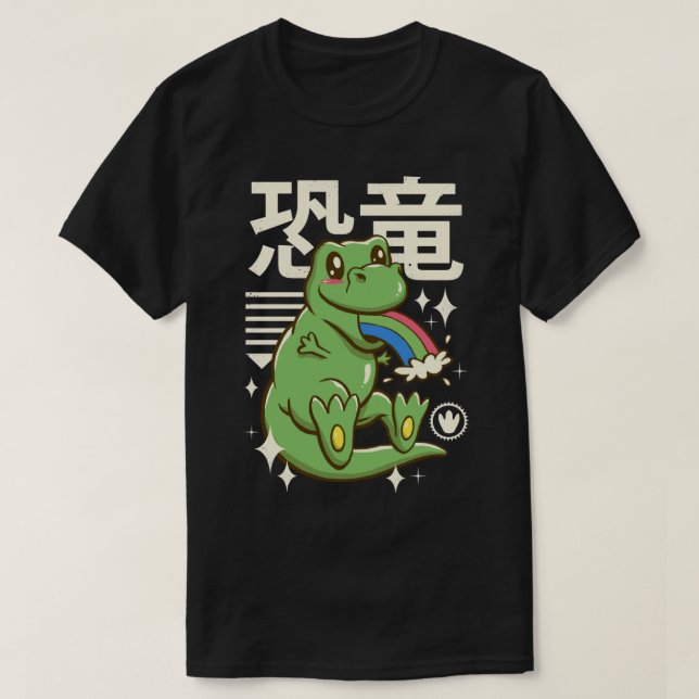 Camiseta Kawaii TRex (Frente do Design)