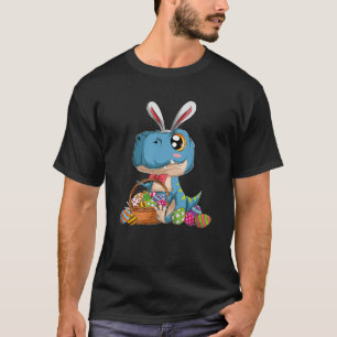 Camiseta Kawaii Trex Dinossauro Felz pascoa Coelhinha Gi