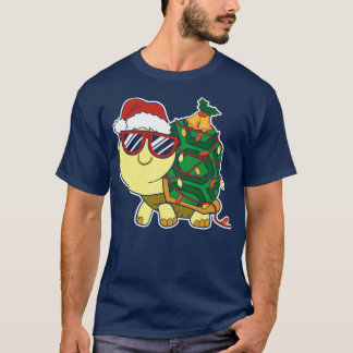 Camiseta Kawaii Turtle Kame Árvore de Natal