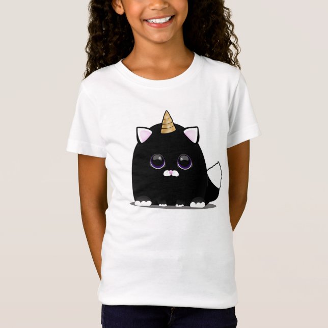 Camiseta Kawaii Unicorn Cat (Frente)