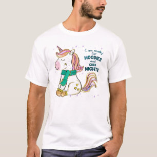 Camiseta Kawaii Unicorn   Inverno e Hoodies