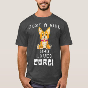 Camiseta Kawaii Welsh Corgis Legal Apenas Uma Menina Que Lo