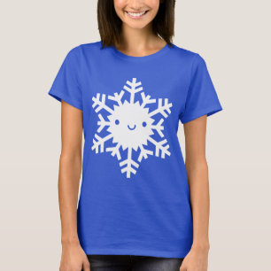 Camiseta Kawaii Winter Snowflake