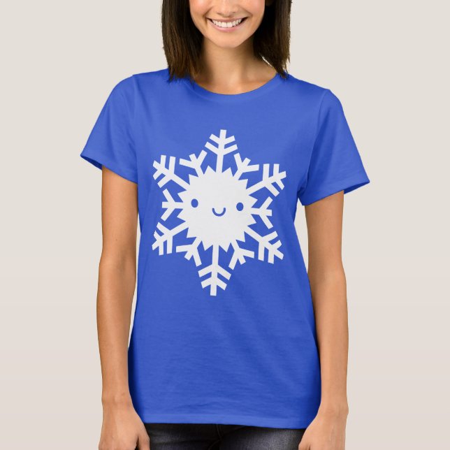 Camiseta Kawaii Winter Snowflake (Frente)