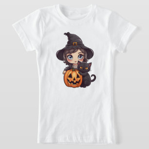 Camiseta Kawaii Witch Girl