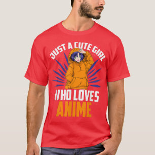 Camiseta Kawaii Women Japan Manga Apenas Uma Garota Bonita