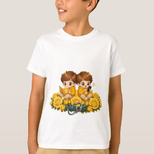 Camiseta Kawaii Zodíaco Neos Gêmeos