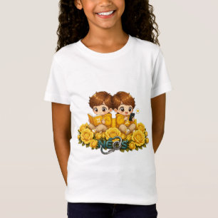 Camiseta Kawaii Zodíaco Neos Gêmeos