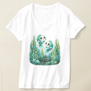 Camiseta Kawaii Zodíaco Neos Peixes