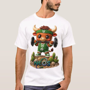 Camiseta Kawaii Zodíaco Neos Touro