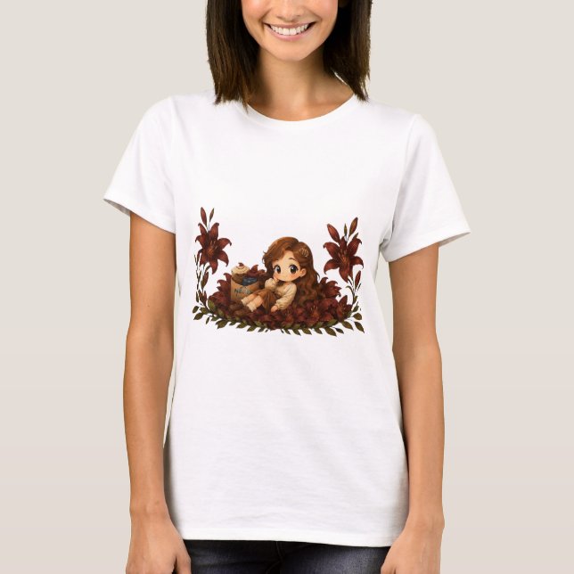Camiseta Kawaii Zodíaco Neos Virgem (Frente)