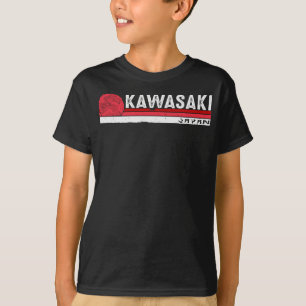 Camiseta Kawasaki Japão Vintage Japonês Asiático Homens em 