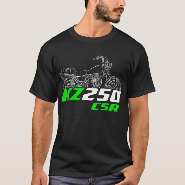 Camiseta Kawasaki KZ250 CSR 1981-1983 (Frente)