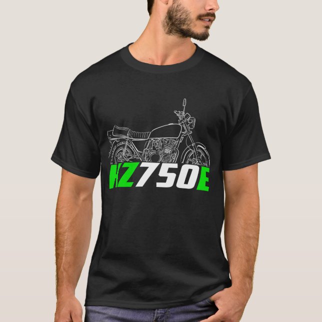 Camiseta Kawasaki KZ750E 1979-1980 (Frente)