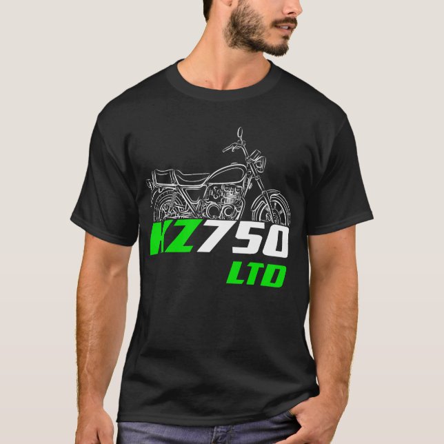 Camiseta Kawasaki KZ750LTD 1980-1984 (Frente)