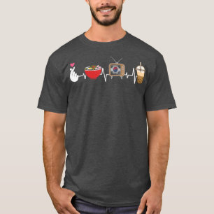 Camiseta Kawii K-pop Ramen Boba Tea K-Drama Lover-Fin