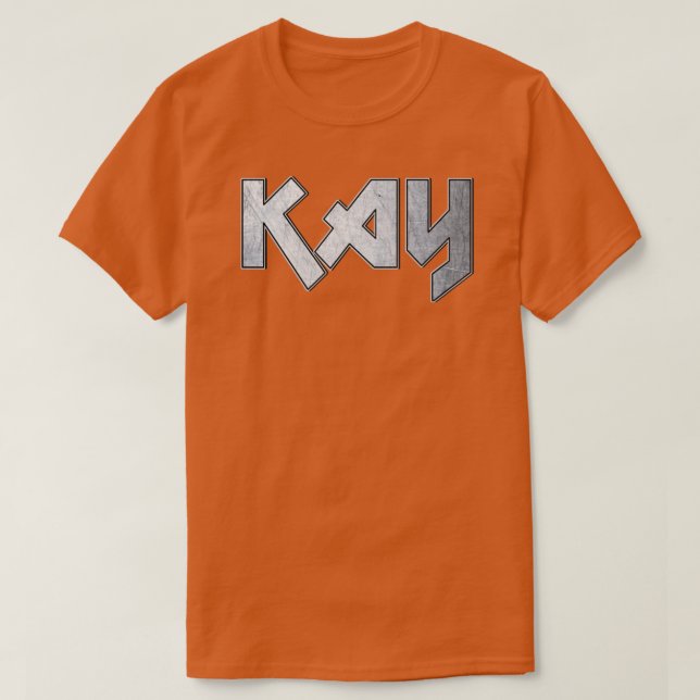 Camiseta Kay de metal pesado (Frente do Design)